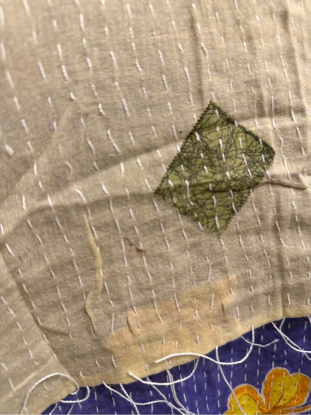 Reversible Kantha High-Low Top - Picture 12 of 13